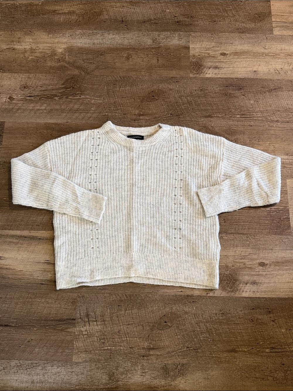Women’s Banana Republic Knit Pointelle Crewneck Sweater
